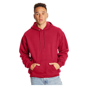 Sudadera con capucha regular para hombre con material pesado de algodón/poliéster bordado personalizado e impresión de soplo Sudadera con capucha de lana de invierno - Product Image 5