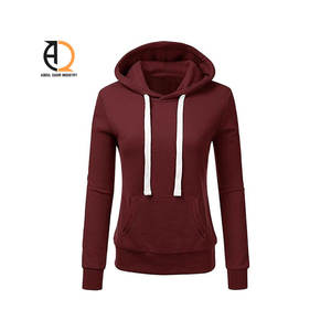 Nouveau sweat à capuche pour femme, uni, teinture unie, coton et polyester, vêtement décontracté pour femme - Product Image 5