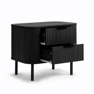 Meubles de rangement pour table de chevet en bois massif de luxe au design moderne pour chambre à coucher tables de chevet - Product Image 6