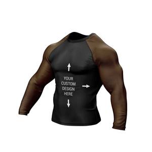 Custom <b>Compression</b> Rash Guard Fight Wear for <b>Men</b> - Product Image 3