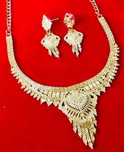 Conjunto de joyería de moda de Dubái Vintage chapado en oro de 24K, incluye collar, pendientes, brazaletes, peines, material de cobre, diamante, regalo de Alemania - Product Image 5