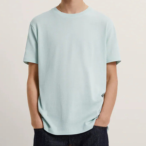 เสื้อคอเต่าผ้าฝ้าย100% สำหรับผู้ชายเสื้อทรงหลวมแขนสั้นโอเวอร์ไซส์พิมพ์ลายสไตล์วินเทจดีไซน์ว่างเปล่าสำหรับฤดูร้อน - Product Image 4