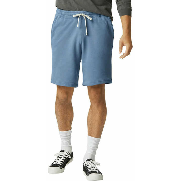 Mens Cotton Fleece Aqua Winter Shorts
