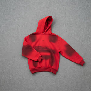 Sudaderas con Capucha de Invierno con Logotipo Personalizado OEM/ODM, Felpa de Algodón con Spray Negro, Sudadera Holgada y Gruesa para Hombre - Product Image 5