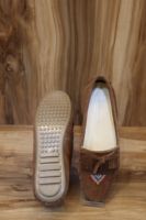 Bottines en cuir suédé marron pour femmes Bottines en cuir véritable fabriquées à la main élégantes et durables