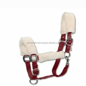 Dos de cheval en nylon rembourré en molleton d'équitation, vente en gros de licou de cheval personnalisé réglable de meilleure qualité - Product Image 4