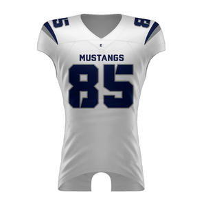 Camiseta de fútbol americano personalizable aparejos de secado rápido sarga poliéster transpirable manga corta talla grande ropa de fútbol americano - Product Image 1