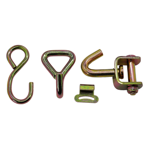 Kits de fixation robustes à crochets <span class=keywords><strong>en</strong></span> J et anneaux <span class=keywords><strong>en</strong></span> D, galvanisés à haute résistance, pour le maintien de charges lourdes sur camions et remorques de bateaux - Product Image 2