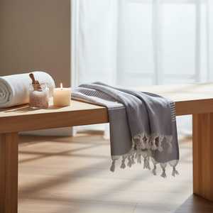 Toalla Peshtemal de Algodón Turco 100% Premium al por Mayor, 100x175cm, Moderna, para Uso Diario, Hammam, Sauna, Playa, Ligera, de Secado Rápido - Product Image 4