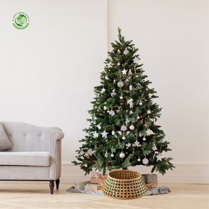 Árbol de Navidad Collar de árbol de Navidad tejido natural, plegable, decoración de Navidad, Collar de pie de árbol de Navidad de Noel - Product Image 3