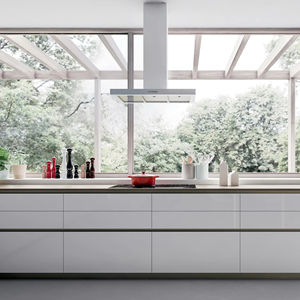 Gabinete de Cocina de Madera Blanca Estilo Europeo Personalizado JY Project, Atractivo para Villas Modernas y Cocinas de Apartamentos de Lujo - Product Image 2