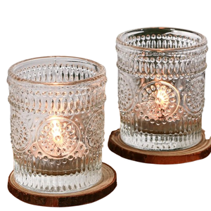 Pozo de cristal de color púrpura de diseño de lujo 20 piezas hechas de material de alta calidad para decoración de bodas con tamaños de 2,5x1,5x1,5 pulgadas - Product Image 6