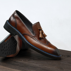 Zapatos Oxford de Cuero Vacuno de Primera Calidad con Tacón Acolchado y Diseño Antideslizante, Zapatos de Vestir para Caballeros - Product Image 3