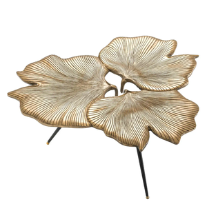 Mesa de centro con acabado de latón dorado hecho a mano, mesa de centro decorativa de diseño de lujo - Product Image 3