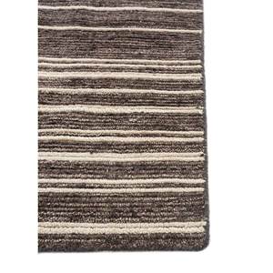 Alfombras de Lana Tejidas a Mano Saga Blue Viscose, Rectangulares de 9x12, con Patrón de Rayas, para Sala de Estar, Entrada o Pasillo - Hwl-226 - Product Image 4