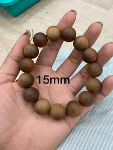 Rosarios de sándalo marrón religiosos hechos a mano, cuentas de madera con fragancia Natural, cuentas sueltas a granel Mala DEL SUR DE LA India para regalos - Product Image 5