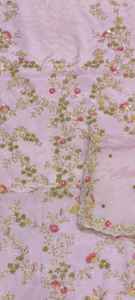 Costumes modernes en soie brodés à la main non cousus pour femmes Style traditionnel indien tendance pour les fêtes - Product Image 3