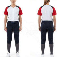 Uniforme de Softbol de Alta Calidad para Mujeres Adultas, Servicio OEM, Material de Poliéster Suave y Transpirable, Costuras Duraderas, Personalizado