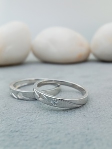 Bijoux fins, bague de fiançailles en argent sterling 925 avec trois pierres de diamant taille émeraude, 2,5 CT, ensemble de fête de mariage, cadeau tendance GIA - Product Image 2