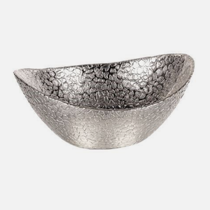 Contemporary Style Royal Fruit Chocolate Serving <b>Snack</b> <b>Bowl</b> Modern Silver Finish Aluminum & Steel Elegant Metal Decorative <b>Bowl</b> - Product Image 5