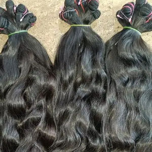 Extensiones de cabello Remy indio virgen brasileño de alta calidad Color de cabello natural - Product Image 1