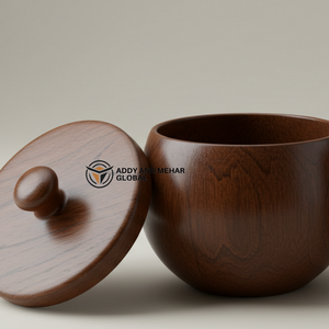 Cuenco de madera clásico no tóxico, decoración ecológica, biodegradable, apto para lavavajillas para regalos de boda y obsequios - Product Image 2