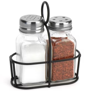 Support vintage en fer écologique pour salière et poivrière, personnalisable en couleur et taille, pour l'organisation de la table de cuisine - Product Image 6