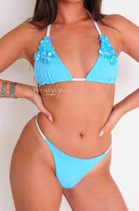 Nuevo diseño personalizado audaz con cuentas de una pieza Sexy traje de playa listo para usar conjunto de bikini de 2 piezas para salida de playa - Product Image 5