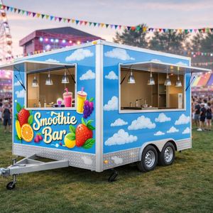 Camion de restauration mobile élégant pour la vente de burritos, cuisine entièrement équipée pour les ventes sur les campus universitaires - Product Image 1