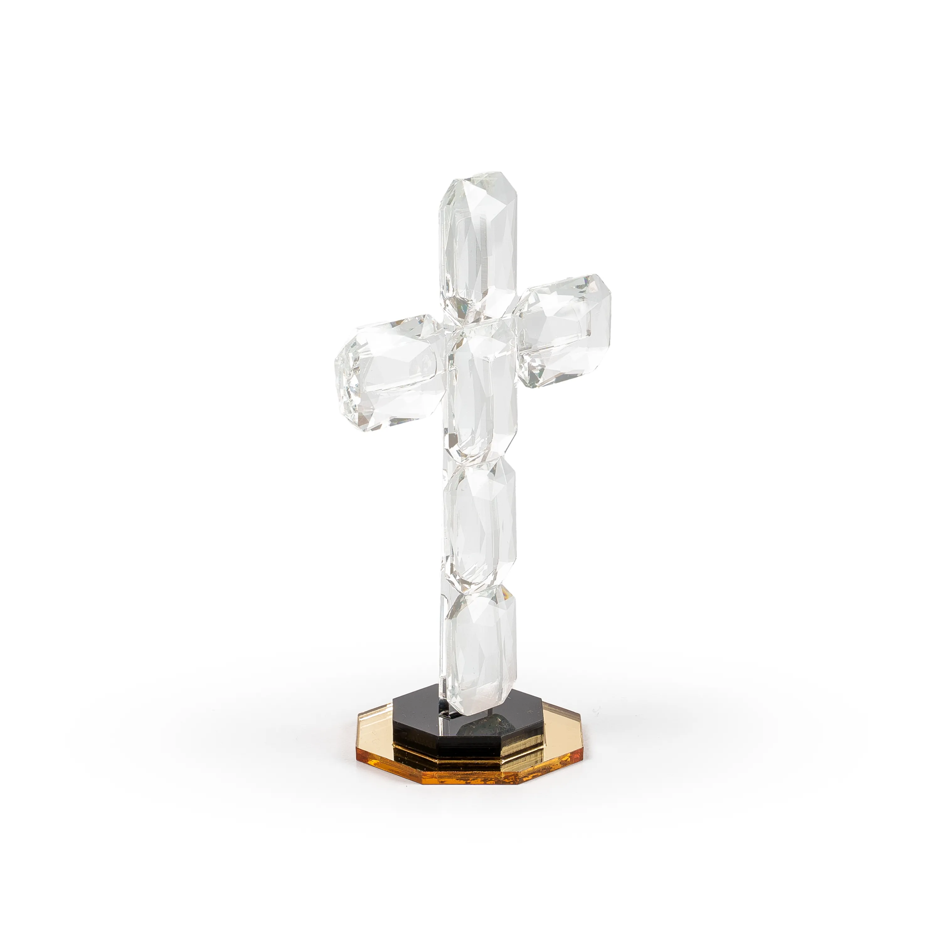Decorative Crystal Cross Stand and Hangable Object