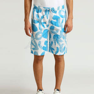 Shorts décontractés en coton pour hommes, sublimation, taille mi-haute, séchage rapide, respirant, matière douce pour les activités estivales - Product Image 5