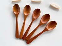 Nouvel ensemble d'ustensiles de mesure en bambou de luxe à prix abordable pour café, thé et poudres – Écologique et recyclable pour les fêtes