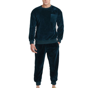 Premium Velour <b>Pullover</b> Tracksuits for Adults Best Quality with Custom Pattern Labels and Winter Drawstrings - Product Image 1
