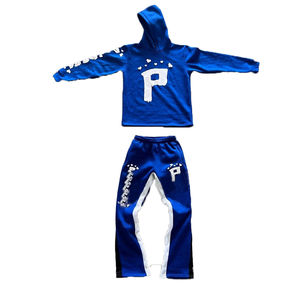 Ensemble de survêtements de haute qualité pour hommes logo personnalisé vêtements de sport ensemble 2 pièces sweat à capuche et pantalon de survêtement pour hommes - Product Image 4