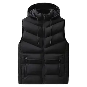 Puffer Quilted Men's Vests & Waistcoats Bubble Warm Men Vest Jacket Custom LOGO Men Sleeveless Heated Vest Jackets