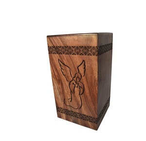 Urna de palo de rosa hecha a mano para madres, caja de madera para cenizas humanas, urna de cremación personalizada para grande hecha a mano - Product Image 1