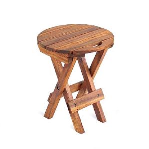 2023 produit le plus vendu Table d'appoint ronde avec tabouret décoratif de salon de chambre à coucher fini naturel pour la cuisine à domicile - Product Image 4