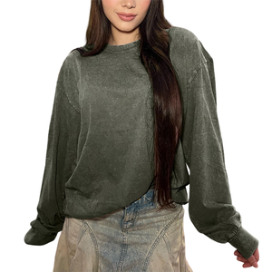 Ropa de calle informal cómoda y elástica, figuras de hombros caídos, sudaderas con capucha transpirables ecológicas, Sudadera de punto para mujer - Product Image 4