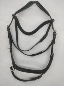 Bride de course de chevaux en cuir réglable Utilisation équestre professionnelle Confort et performance supérieurs Halters de qualité d'exportation - Product Image 2