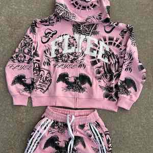 Trajes de sudor de hombre ecológicos informales de invierno superventas de calidad superior 100% algodón Color sólido transpirable cómodo - Product Image 3