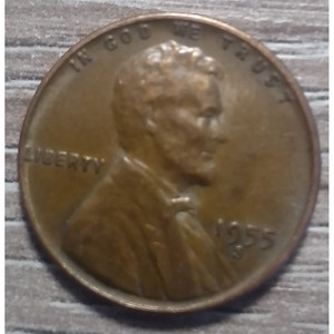 เหรียญลินคอล์น วีท เพนนี ปี 1955 พร้อมข้อผิดพลาด ของสะสมทางวัฒนธรรม - Product Image 1