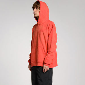 Unique Design Distressed Washed Cotton <b>Blended</b> Hoodie Heavy Weight Sun Faded Vintage Soft Fleece Garment Dyed Hooded - Product Image 4