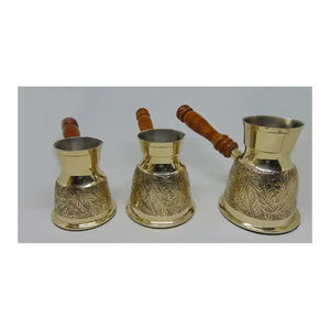 กาต้มน้ำชากาแฟทำจากโลหะทองเหลืองดีไซน์ใหม่ - Product Image 3