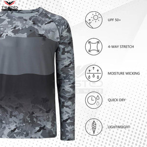Camisetas de Manga Larga para Hombre, Personalizadas, con Serigrafía, Colores Sólidos, Ropa de Pesca, de Alta Calidad, Secado Rápido - Product Image 3