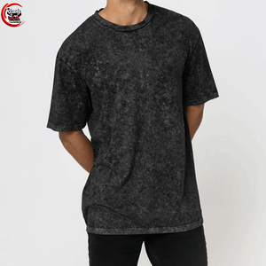 Personnalisable Vintage Oversize Hommes Heavyweight Cotton Acid Wash T-Shirt Long Length avec Custom Graphic Design - Product Image 1