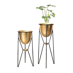 Maceta de suelo de Metal hecha a mano de la mejor calidad con soporte para jardín, hogar, sala de estar interior - Product Image 6