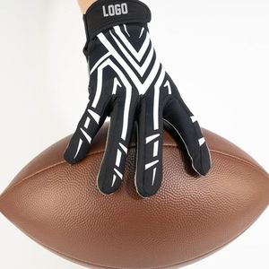 . Gants de football américain durables antidérapants respirants en spandex professionnels de qualité supérieure avec un design personnalisé et un ajustement confortable - Product Image 5