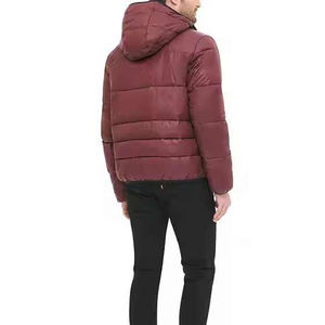 Chaqueta acolchada de burbujas OEM para hombre, cuello levantado, lona a prueba de viento, MOQ bajo, precio al por mayor - Product Image 3