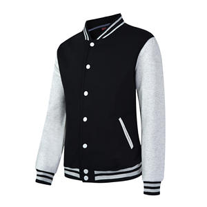 GAF Veste de baseball personnalisée pour hommes Manches en cuir Bouton Streetwear Surdimensionné pour hommes Vestes universitaires vierges avec lettre brodée - Product Image 2