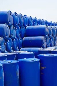 Baril en plastique 200 litres HDPE à dessus ouvert Fût en plastique bleu Fût en plastique de 55 gallons - Product Image 5